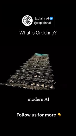 Explainr AI on Instagram: "Grokking in large language models (LLMs) refers to a phase where a model obtains a deep, general understanding of a task after extended training. Before grokking, a model may perform well on training examples but fail to generalize; after grokking, it starts solving new cases correctly with more training data. In LLMs, signs of real understanding include stable performance on out-of-distribution data, consistent reasoning across varied prompts, and robustness to small 