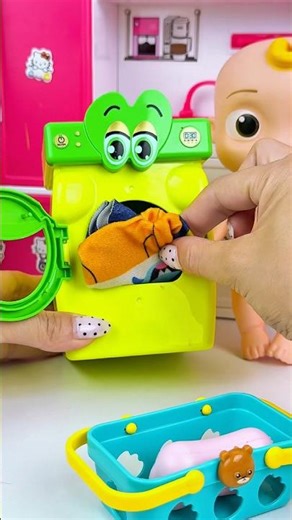 ASMR Toy Unboxing PinkFong & Cocomelon Washing Machine Toy | Satisfying Toy Sounds #shorts