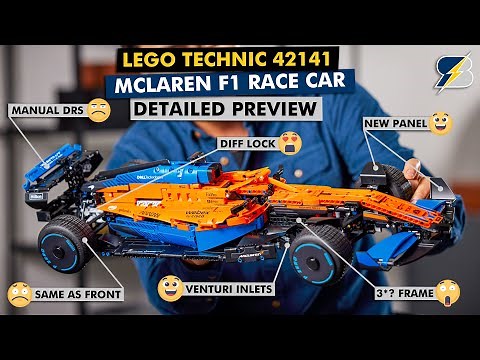 LEGO Technic 42141 McLaren F1 race car detailed preview