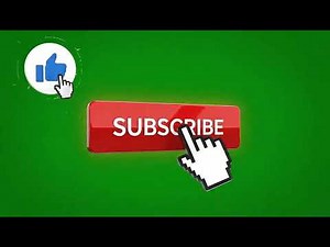 Intense Green Screen Like and Subscribe Button Effect for Video Editors