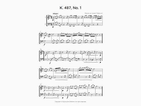 Mozart 12 duets, K. 487 - flute and bassoon duet