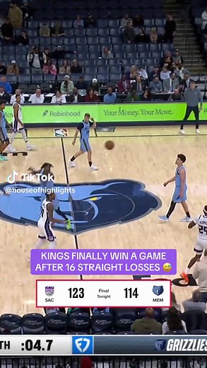 Kings Break 16-Game Losing Streak with Victory!