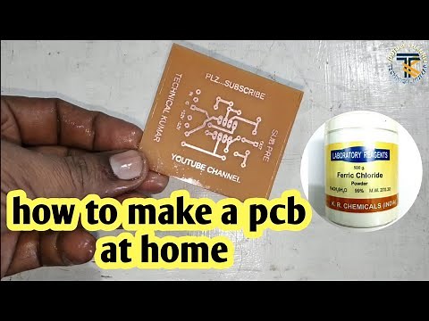 how to make a pcb at home || pcb etching
