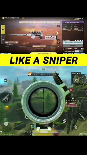 ASVAL CONVERT to SNIPER #shorts #codm #callofduty #callofdutymobile