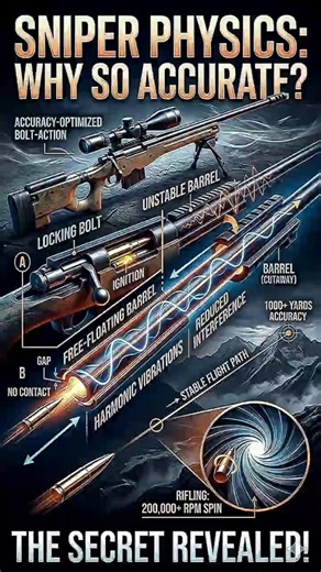 The secret behind 1,000-yard accuracy.🔭💥 Engineering perfection at 200,000 RPM.​#tech #shorts #fyp