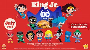 😎 THIS SUMMER BLOCKBUSTER: DC SUPERHERO AT BURGER KING! Ladies and gentleman, the one and only Justice League are coming to the Burger King near ‘ya real quick. 🎬 Stay tuned for our next King Jr. 01.07.2024 #BurgerKing #BurgerKingVietnam #KingJr #KingofBurger #DCSuperhero | Burger King Vietnam