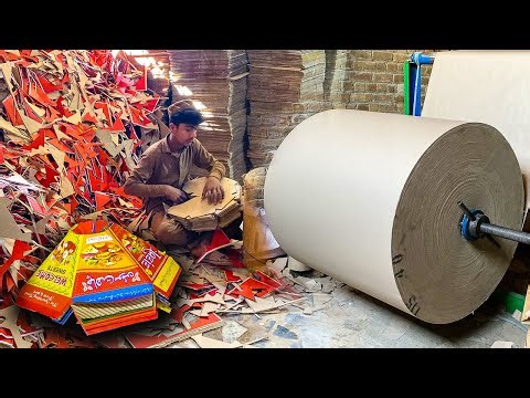 Amazing Manufacturing Process of Making Massive Cardboard Carton Box