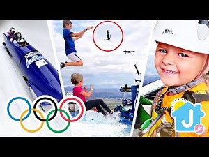 😮Kids Winter Olympics Park Adventure❄️