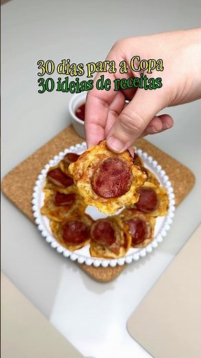 Dia 14 — Mini Pizza com Massa de Pastel 🍕✨ #copadomundo2026 #receitafácil #airfryer
