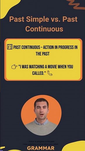 Past Simple vs. Past Continuous #easyenglish #learnengish #grammar #englishforlazy