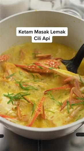 Resepi Ketam Masak Lemak Cili Api yang Sedap