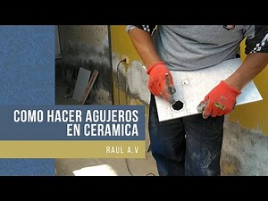 HOW TO MAKE HOLES IN CERAMICS WITHOUT A DRILL