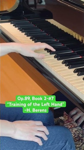 🎹Need the exercise?▶️#7, Book 2 Op.89-Training of the Left Hand, 25 Exercises - Berens#shorts