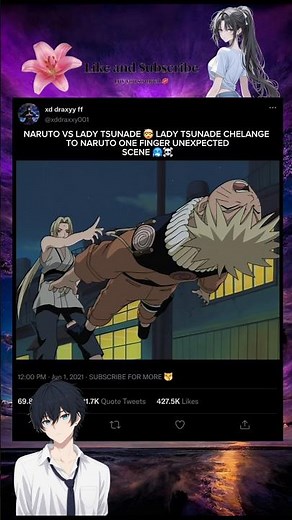 Naruto vs lady tsunade 🤯🥶 #anime #naruto