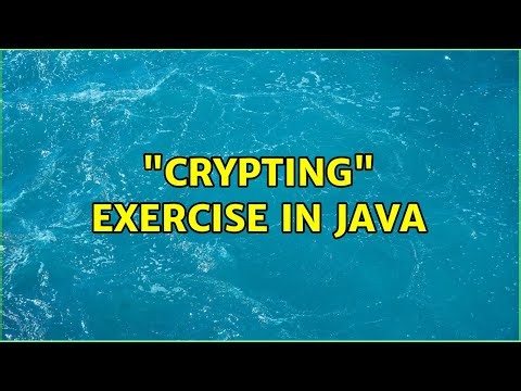 "Crypting" Exercise in Java