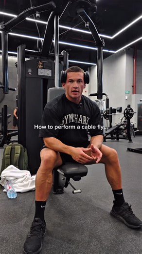 Kieran Whitehouse | How to perform your cable fly… Shoulder back, never coming forward, Bicep into the side chest… This you will feel a better connection to... | Instagram
