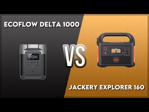 EcoFlow Delta 1000 vs Jackery Explorer 160 Technical Comparison