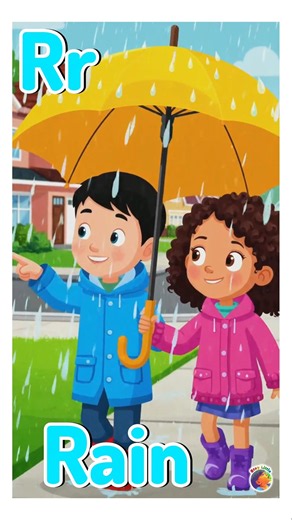 R is for rain || alphabet letter R #staylittlechannel #kidslearning #alphabet