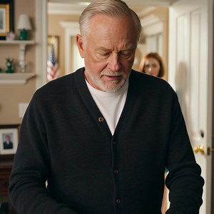 At my son’s funeral, my daughter-in-law looked at me and said, “Dad, don’t cry anymore. I want you to pack your things and move out within 30 days.” I nodded, packed my luggage, and left. The next morning, a special guest... appeared in front of her house. The service was held on a gray afternoon in Seattle, Washington, the kind of day where the clouds hang low over the city and the American flag by the cemetery gate barely moves. People stood under black umbrellas, holding paper programs while 