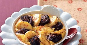 Clafoutis de boudin aux pommes