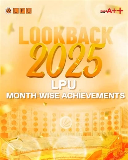 2025 unfolded at LPU like a powerful chronicle of milestones, each month writing a new chapter of excellence, pride and impact. Tune in for an amazing lookback! From our alumni being honoured with the Major Dhyan Chand Khel Ratna Award and Arjuna Award by Hon’ble President Smt. Droupadi Murmu, to the thunderous energy of the LPU Bhangra Team creating a Guinness World Record, the year stood tall with moments that echoed across the nation. The journey continued with LPU clinching 1st Runner-Up at 