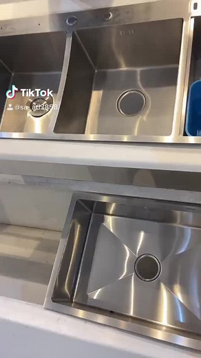 Modern Stainless Steel Double Sink Setup in Kitchen