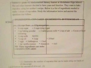 12.1 Determine the number of cupcakes that can be made using on... | Filo