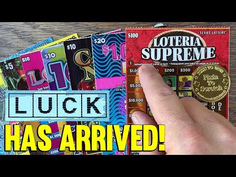 LUCK HAS ARRIVED! $250 Lottery Tickets