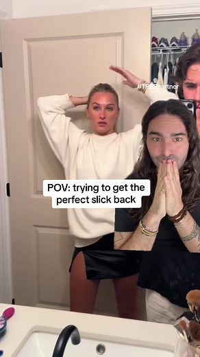 @Brooke Roberts¨̮ we have all been there!! TY to @TRESemmé for partnering with me to end #slickback hair drama for us all❤️❤️ #trespartner #hairtutorial