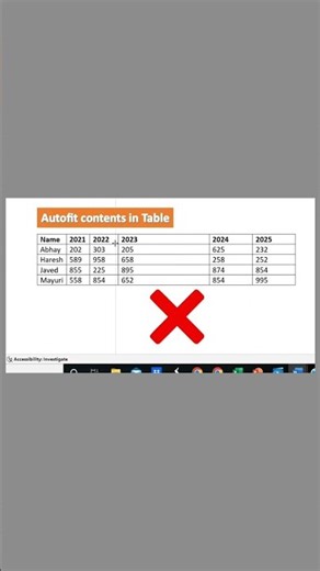 Word Table AutoFit in 30 Seconds#msword #reelviral