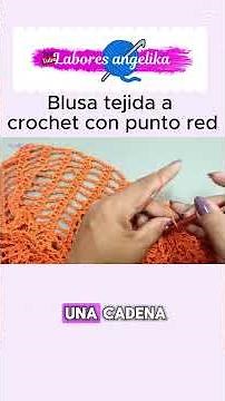 "Create a spectacular net stitch blouse with this easy tutorial! 🧵✨" #crochet #tutorial #shorts