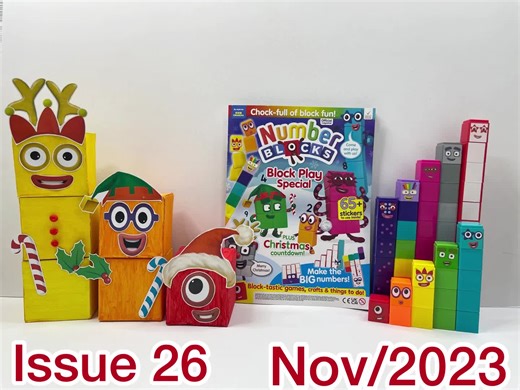 Entdecke die Numberblocks: Magazin Ausgabe 26 für November 2023