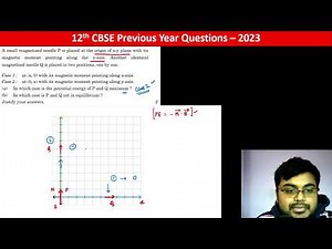 A small magnetized needle P is placed at the origin of xy plane with its magnetic pointing