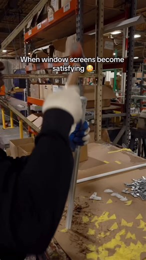 17 reactions | Our team takes great care in making each one of our windows 犯- down to the screens. ✅ - As part of our lifetime guarantee, if your screen gets damaged, just bring it in and we will fix it for you on the spot!  #oddlysatisfying #windowscreens #qualityscreens #asmr #explorepage✨ | WeatherGard | Facebook
