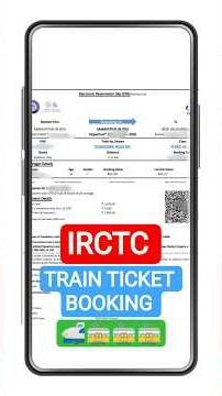 How to Book Train Ticket Online in Mobile | IRCTC ticket booking