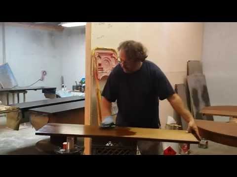 refinishing a tiger striped oak dining table timeless arts refinishing