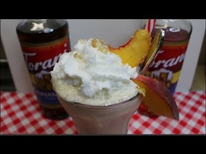 Peach Cobbler Milk Shake ~ Designer Milk Shake Recipe ~ Torani Friday ~ Noreen's Kitchen
