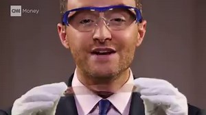 No, that's not a piece of tape. And it's not plastic, either. It's an ultra-thin sheet of bendable glass made by the German company Schott. Watch the full video: http://cnnmon.ie/29hkqgv w/ Samuel Burke CNN | CNN Business