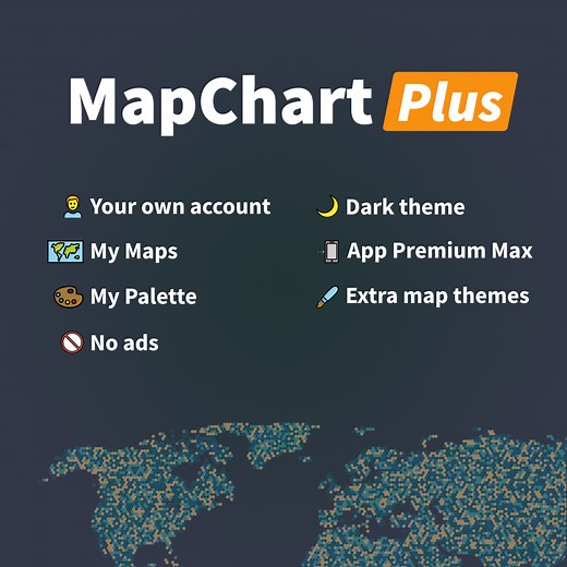 Plus | Create a custom map | MapChart