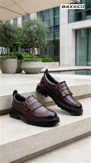 Style Meets Comfort | Baxxico Everyday Black Formal Slip-Ons 🖤👞