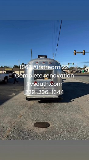 AIRSTREAM FOR SALE!! Vintage 1967 Airstream Land Yacht Safari 22' freshly renovated with modern amenities including new cabinets, sink, countertop, jackknife sofa, bed frame, mattress, refrigerator, flooring, air conditioner, bath fixtures, tires, and LED lighting. This unit is ideal for travel or as a guest suite. Contact David at RV South, 401 W Franklin Street, Sylvester, or 229-206-1344. $24,500 plus sales tax. | RV South