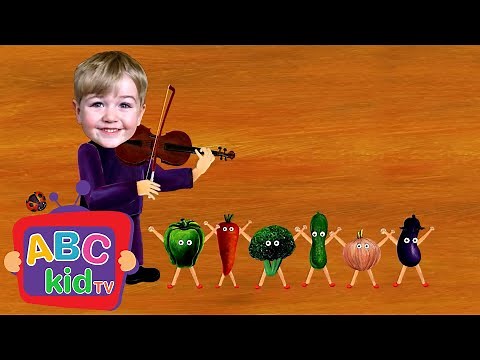 Learn the ABCs! "V" is for Vegetables and Violin | ABC Kid TV Nursery Rhymes & Kids Songs