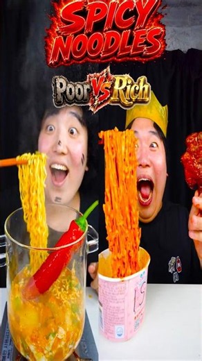 Poor vs Rich Spicy Food 🔥 #shorts