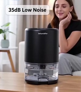Dehumidifier, 35 oz Small Dehumidifiers for Home, Bathroom, Bedroom, Closet, Ultra-Quiet with Sleep Mode, 7 Color Lights & Auto Shut Off, Compact & Portable for RV, Rooms, Basement, Energy Saving