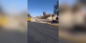 People scramble to avoid blast as gas station explodes on video