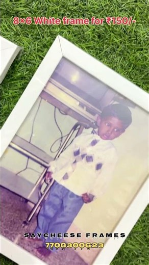 8x6 Half inch white Photo frame WhatsApp order - 7708300623