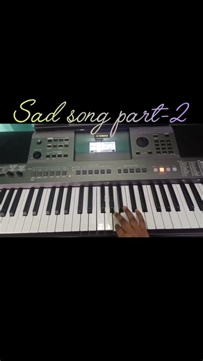 sad song part -2 in keyboard #childrenssong #piano/Trending