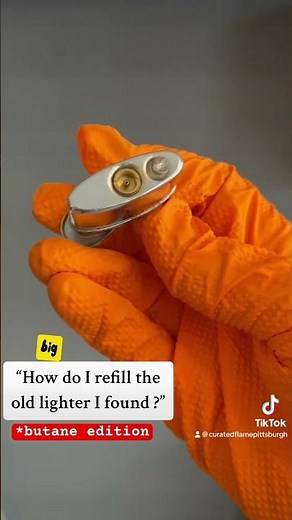 How to refill an old table lighter that uses butane.