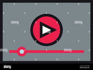 Playing video icon. Media app stream symbol Stock Vector Image & Art - Alamy