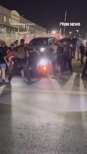 ,Anti-ICE agitators CONFRONT vehicles leaving ICE facility #shorts #us #news #ICE #newjersey
